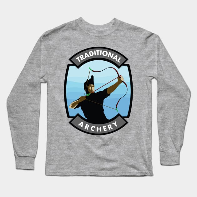 Traditional Archery Long Sleeve T-Shirt by BadgeWork